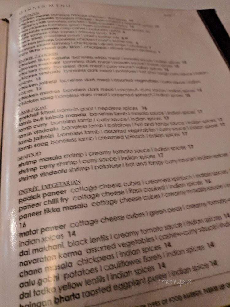 Cumin - Chicago, IL menu_pic