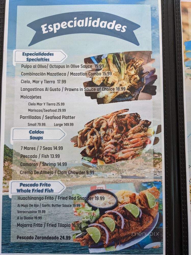 El Pescador Seafood Taqueria - Fresno, CA menu_pic