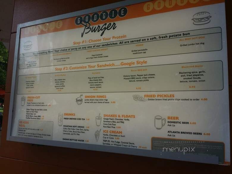 Googie Burger - Atlanta, GA menu_pic