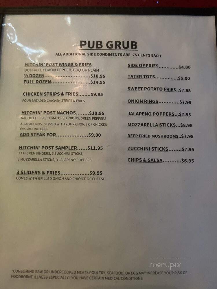 Hitching Post Steakhouse - Las Vegas, NV menu_pic