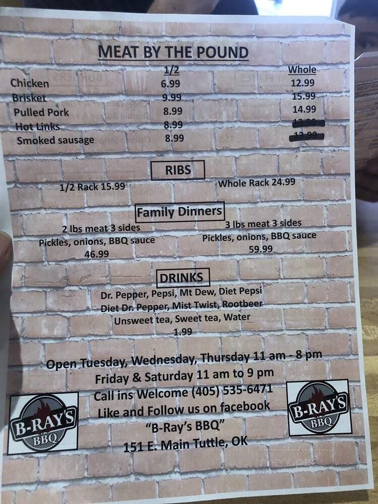 Rib House - Newcastle, OK menu_pic