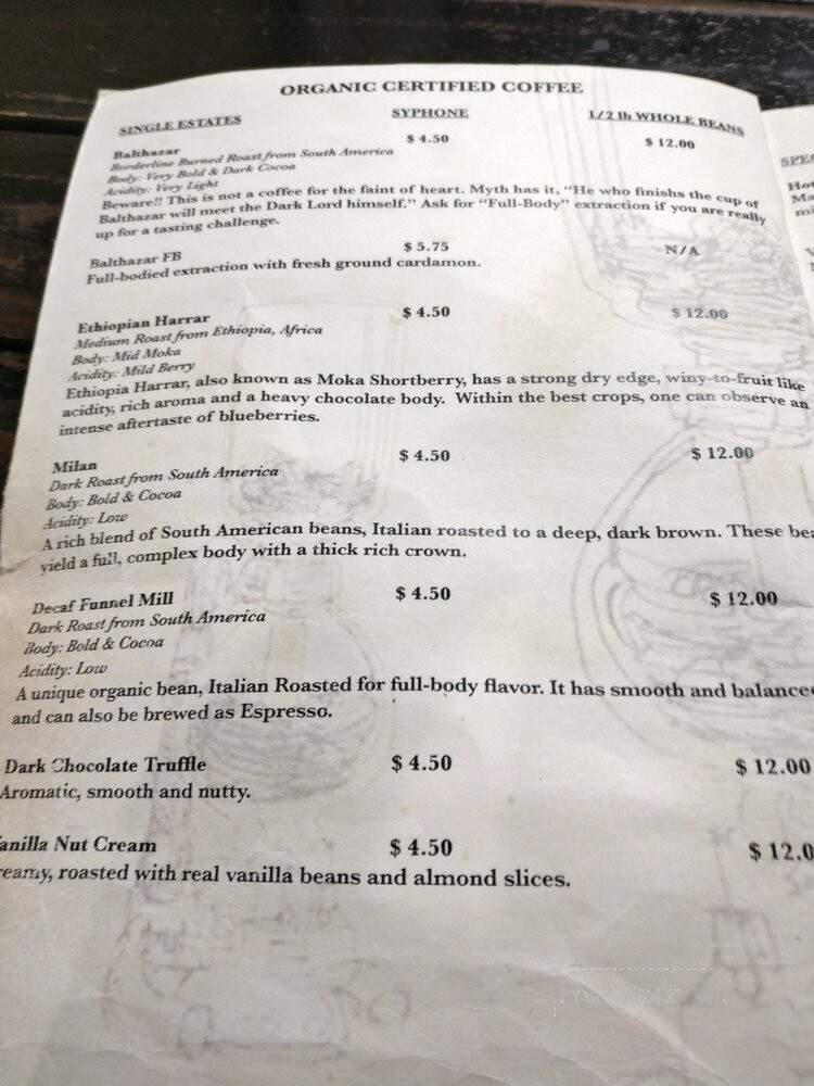 Funnel Mill - Santa Monica, CA menu_pic