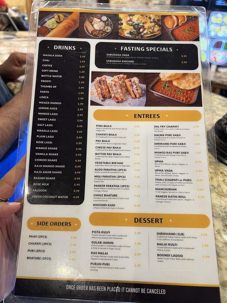 Shiv Sagar - Houston, TX menu_pic
