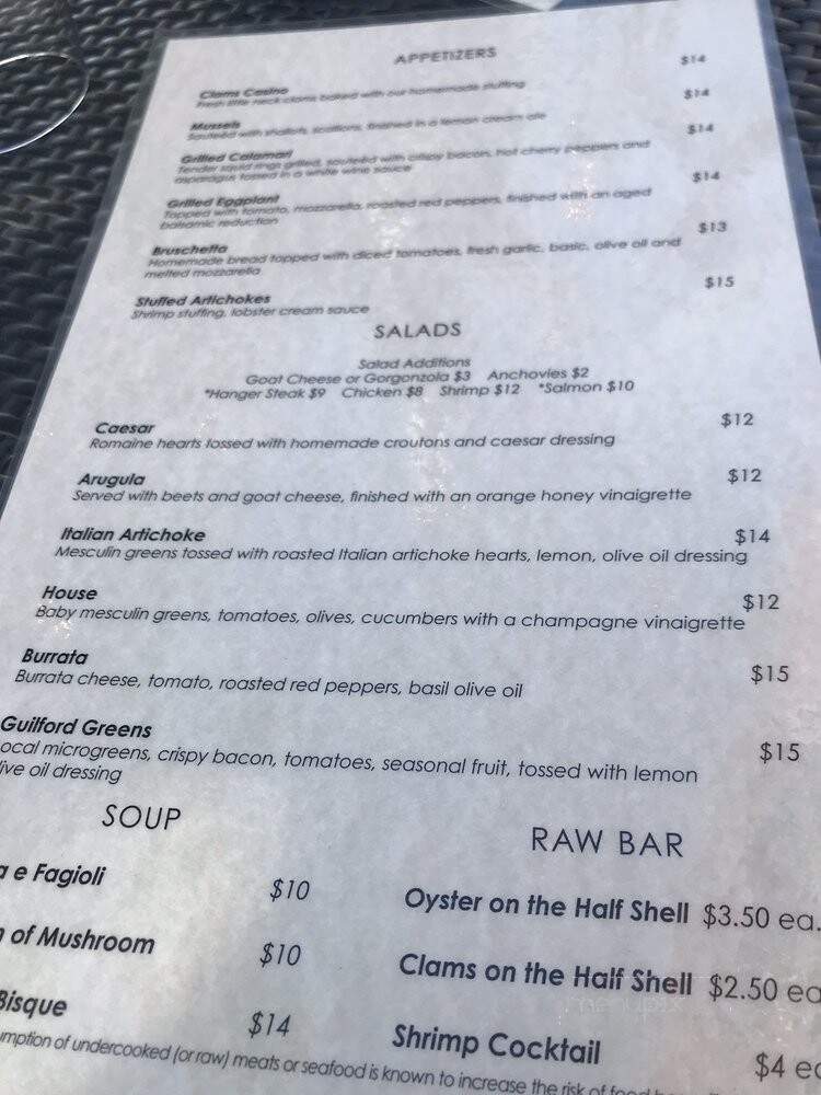 Quattro's Italian Cusine - New Haven, CT menu_pic