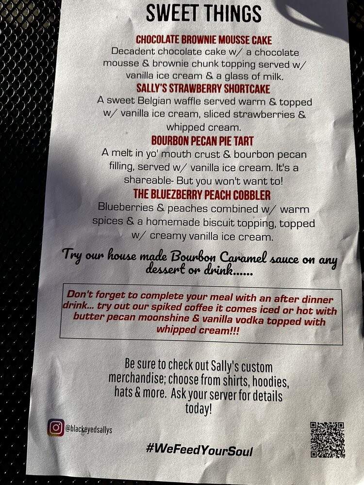 Black-Eyed Sally's Barbecue and Blues - Hartford, CT menu_pic