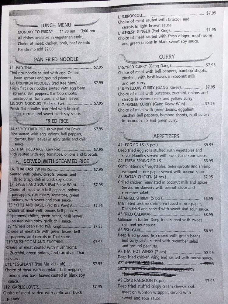 Simply Thai - Elk Grove, CA menu_pic