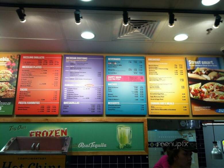 Taco Cabana - Mesquite, TX menu_pic