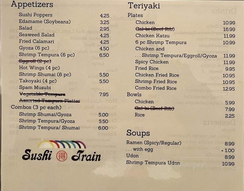 Sushi Train - Olympia, WA