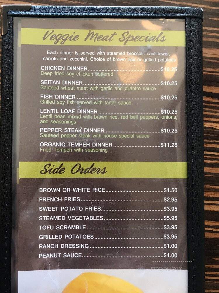 LA Vegan - Los Angeles, CA menu_pic