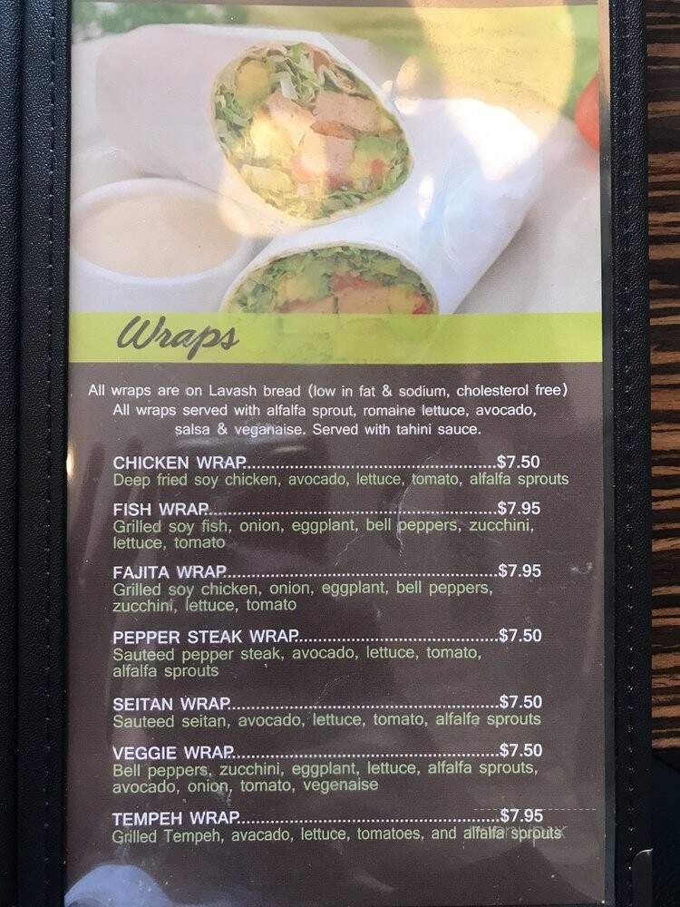 LA Vegan - Los Angeles, CA menu_pic