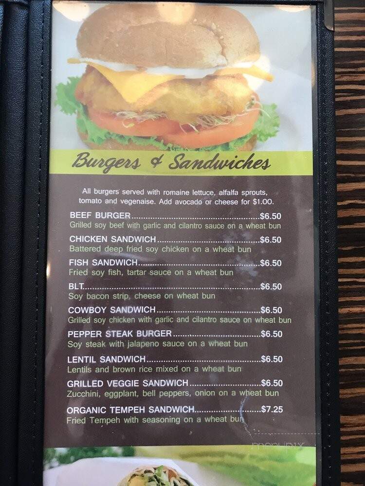 LA Vegan - Los Angeles, CA menu_pic