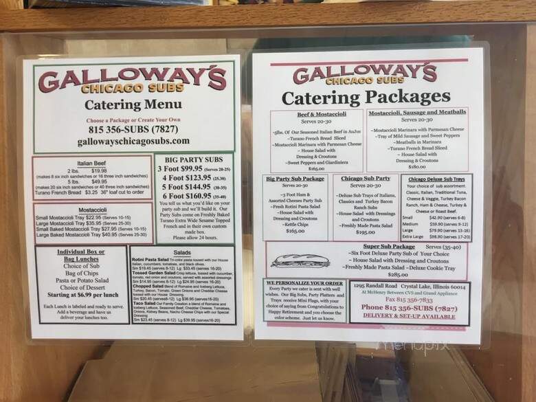 Galloway's Chicago Subs - Crystal Lake, IL