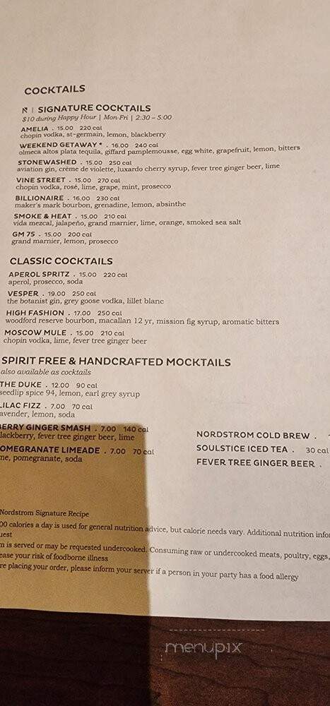 Blue Stove - Santa Monica, CA menu_pic
