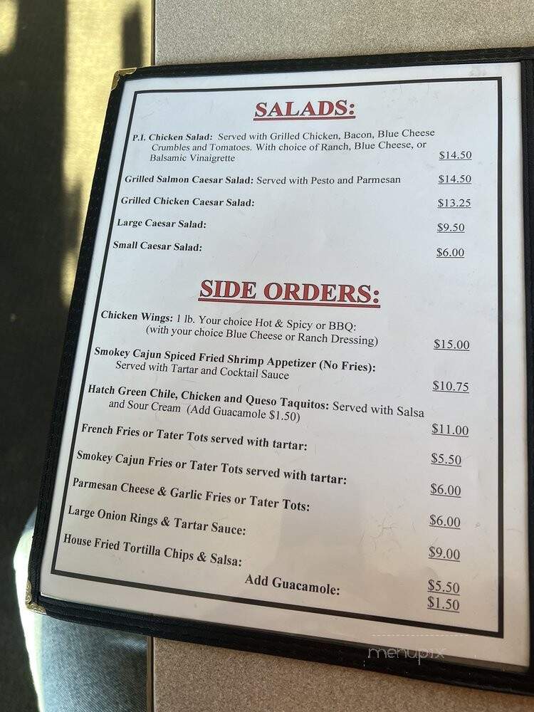 Pacific Inn Pub - Seattle, WA menu_pic