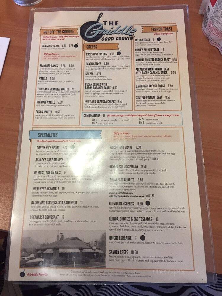 The Griddle - Eagle, ID menu_pic