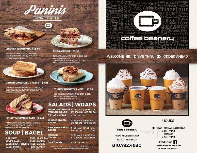 Coffee Beanery - Flint, MI menu_pic
