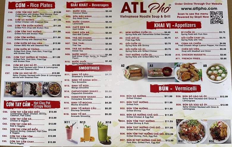 Pho Delight - Lilburn, GA menu_pic