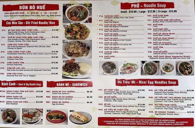 Pho Delight - Lilburn, GA menu_pic