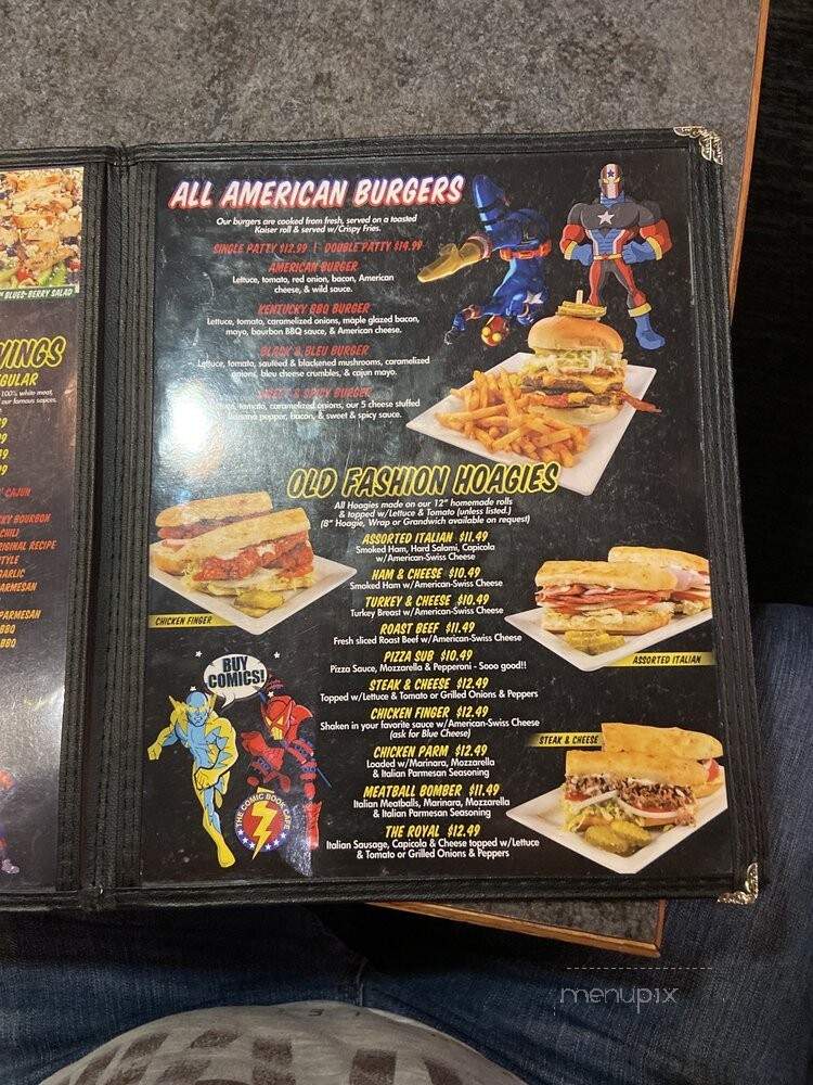 Comic Book Cafe - Grand Island, NY menu_pic
