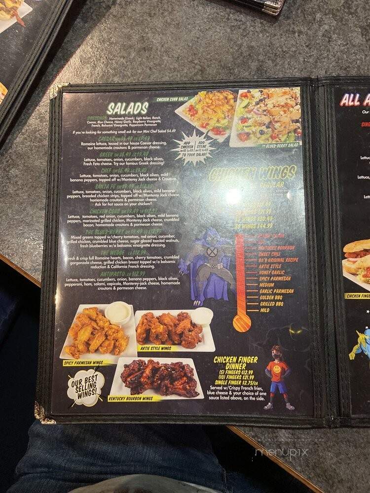 Comic Book Cafe - Grand Island, NY menu_pic