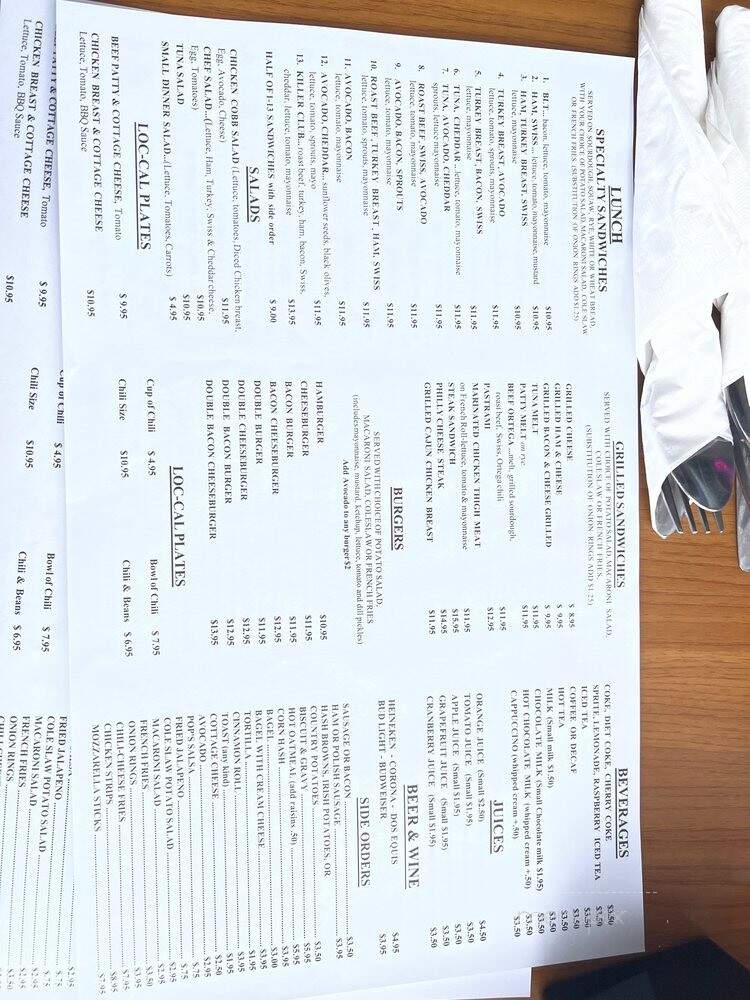 Pop's Cafe - Downey, CA menu_pic