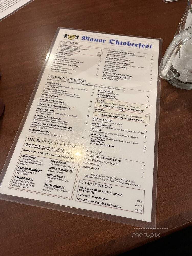 Manor Oktoberfest Forest Hills - Flushing, NY menu_pic