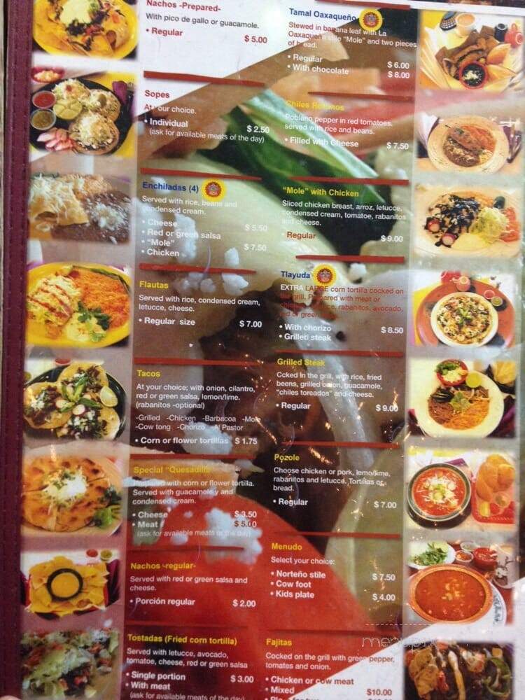 La Oaxaquena Bakery - Oklahoma City, OK menu_pic