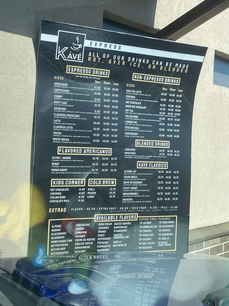 Kv Express - Hendersonville, TN menu_pic