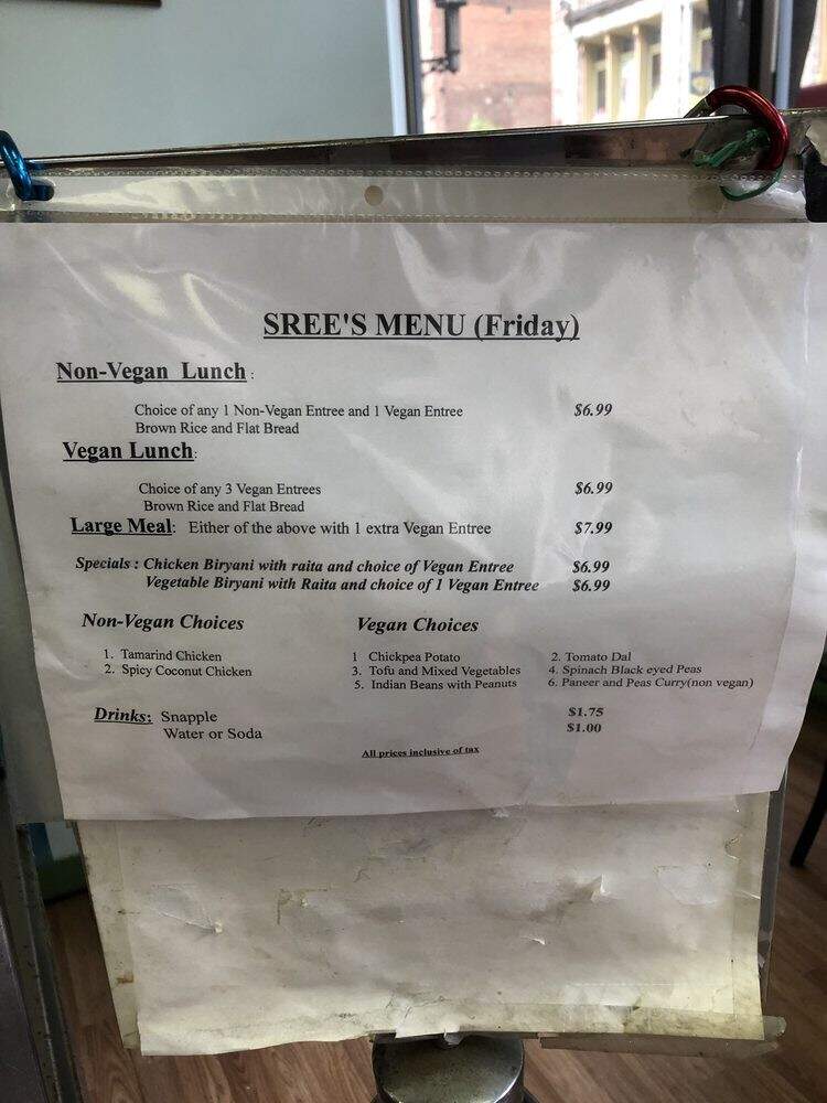 Sree's Foods - Pittsburgh, PA menu_pic