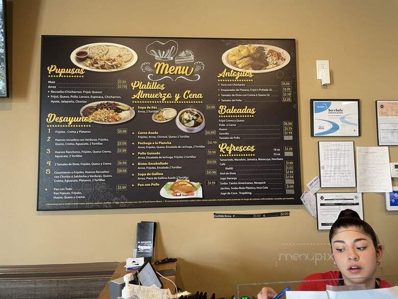 El Salvador - Lawrenceville, GA menu_pic