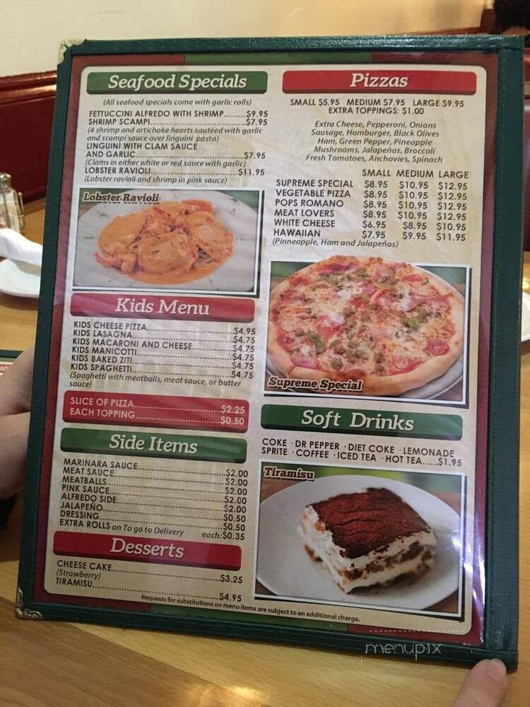 Dino's Pizzeria - Hurst, TX menu_pic