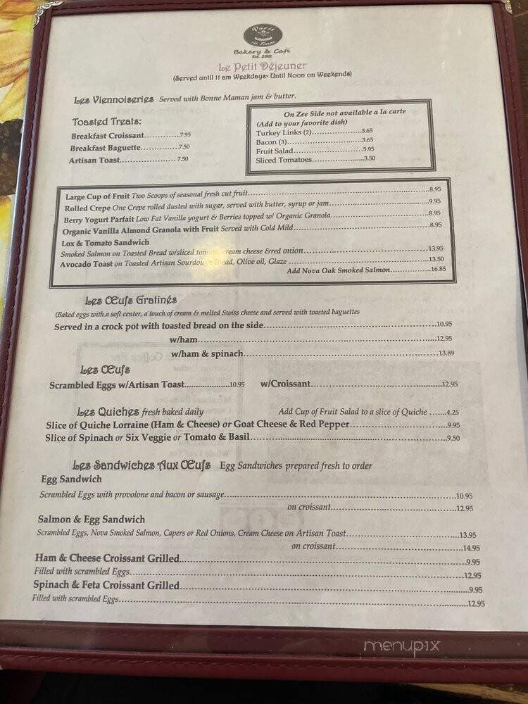 Paris In Town - West Palm Beach, FL menu_pic
