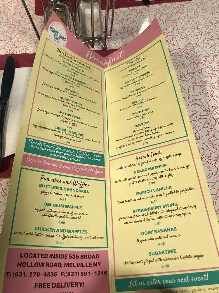 Happy Times Cafe - Melville, NY menu_pic