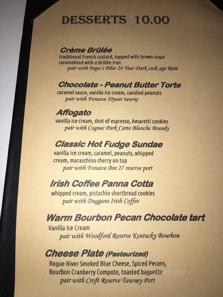K & L Bistro - Sebastopol, CA menu_pic