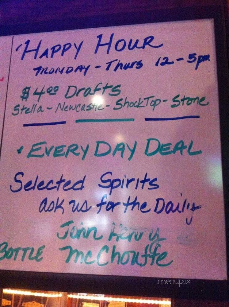 Excalibur Cigar and Wine Bar - San Diego, CA menu_pic