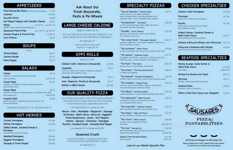 Sausages Pizza & Pastablities - Montauk, NY