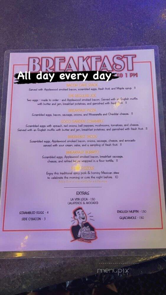 Joe's - Fullerton, CA menu_pic