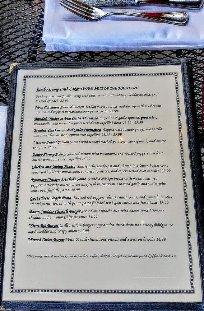Ryan Christopher's - Narberth, PA menu_pic
