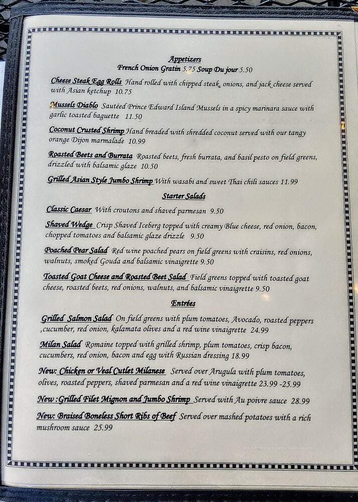 Ryan Christopher's - Narberth, PA menu_pic
