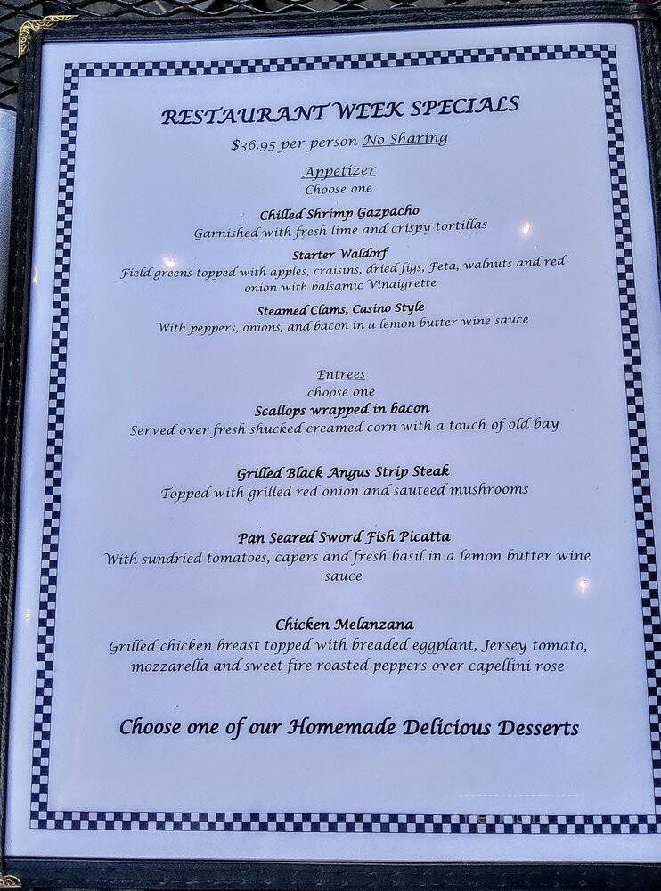 Ryan Christopher's - Narberth, PA menu_pic