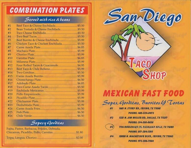 San Diego Tacos Stand - Richland Hills, TX