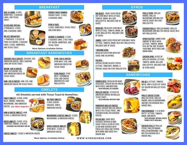 Famous Gyro George - Brunswick, OH menu_pic