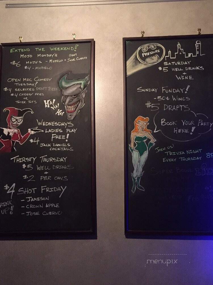Pressure Billiards & Cafe - Chicago, IL menu_pic
