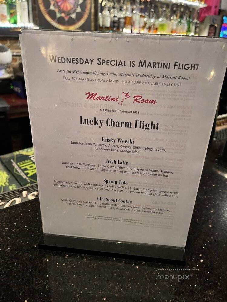 Martini Room - Elgin, IL menu_pic