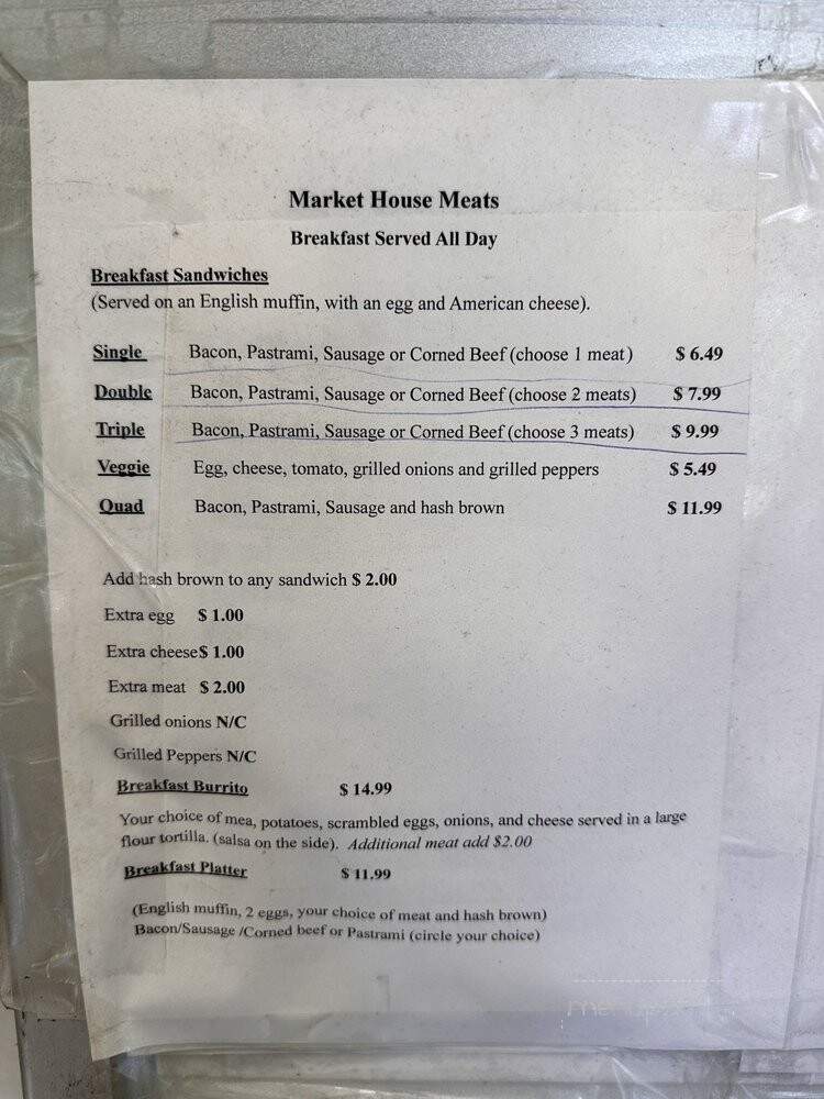 Market House Meats - Seattle, WA menu_pic