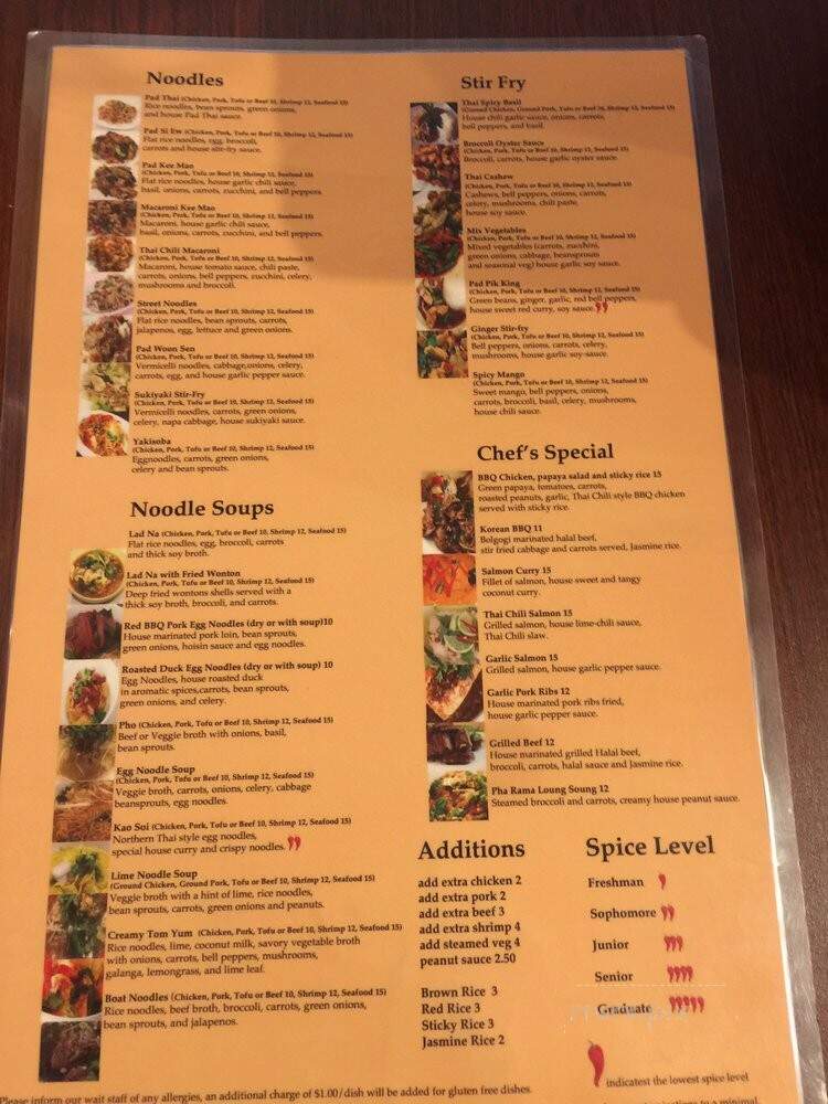 Thai Chili - Corvallis, OR menu_pic