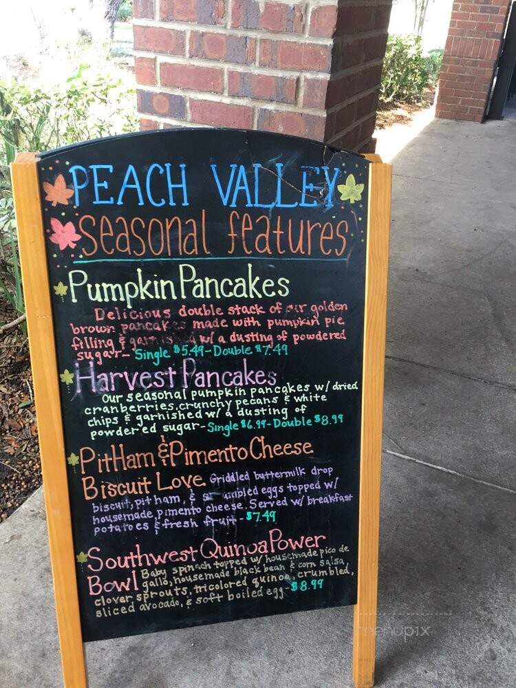 Peach Valley Cafe - Gainesville, FL menu_pic