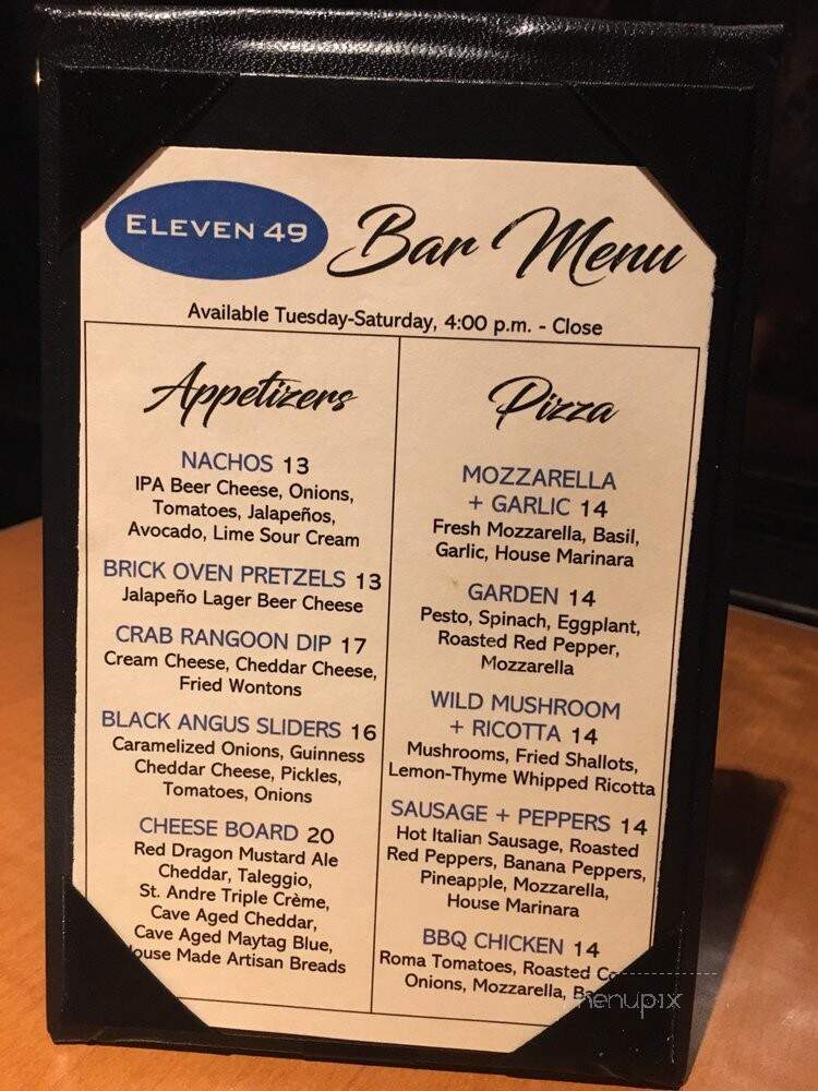1149 - East Greenwich, RI menu_pic