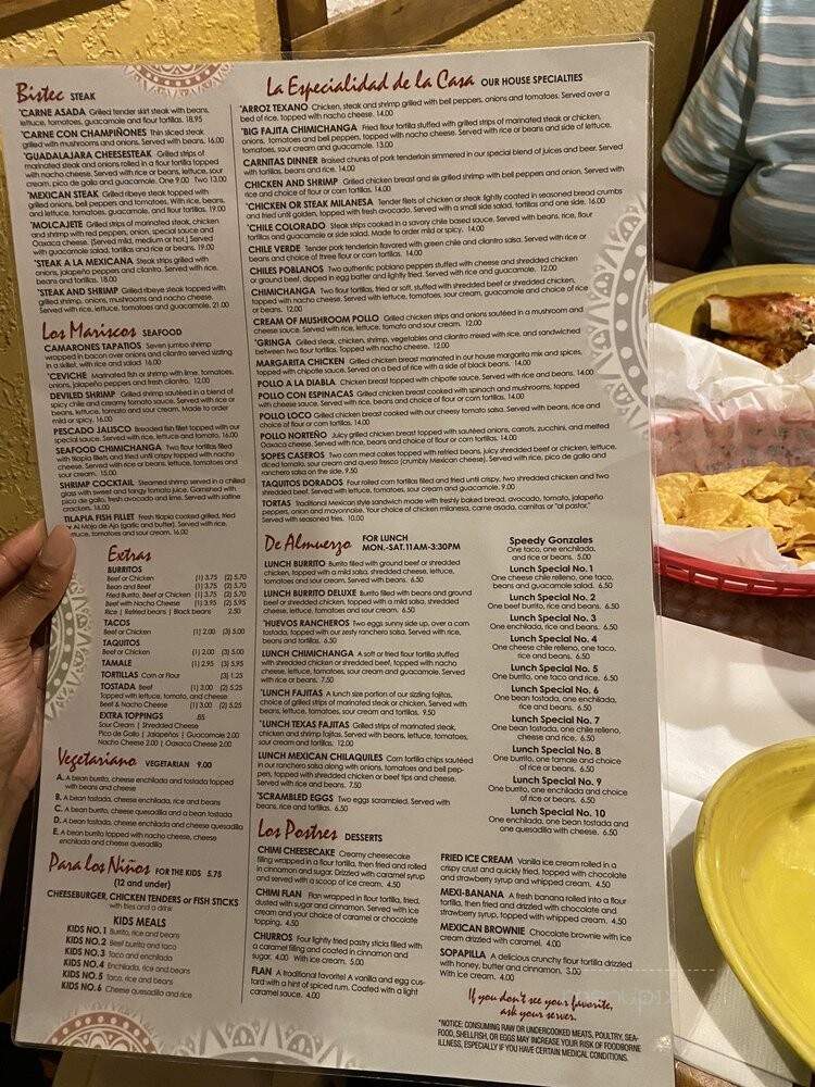Jalapeno's Mexican Grill - Richmond Hill, GA menu_pic