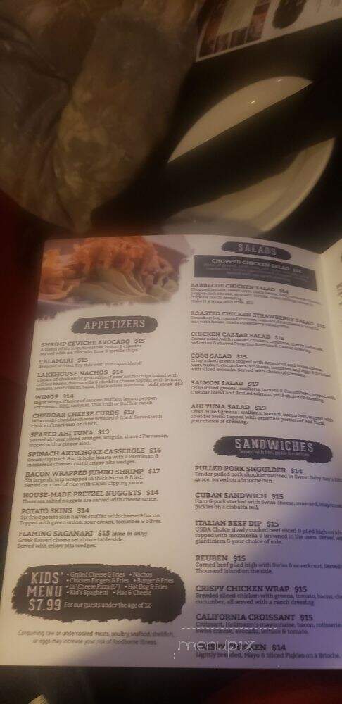 Lake House Restaurant - Lake Villa, IL menu_pic